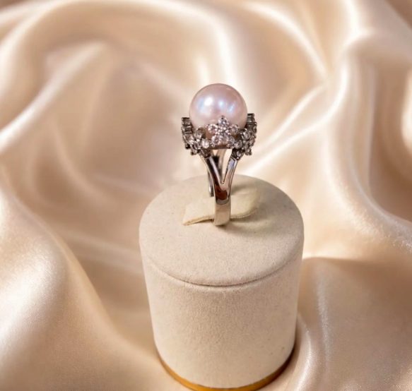 Anillo de perla cultivada Terry's Oro