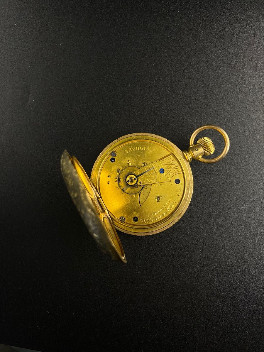 Reloj Broche Chatelaine Rosa